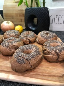 Perfectly finished bagels
